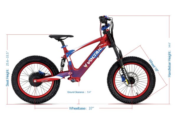 Voltaic Youth Electric Dirt Bike 18'' Flying Fox - Image 8