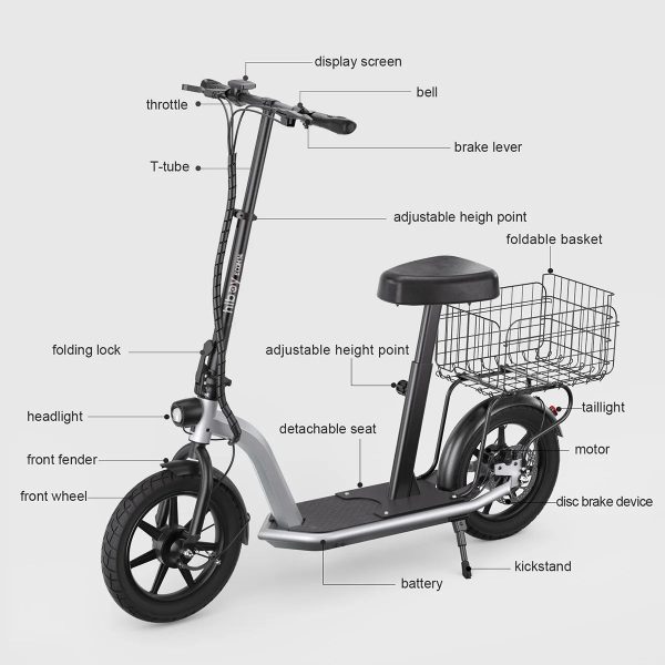 Hiboy ECOM 14 Eco Friendly Fat Tire Electric Scooter - Image 5