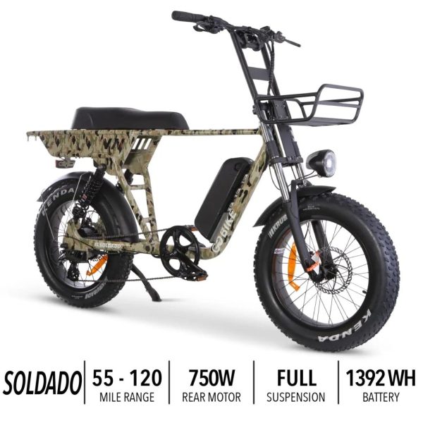 GoBike SOLDADO Lightweight 750W Dual-Passenger Electric Bike