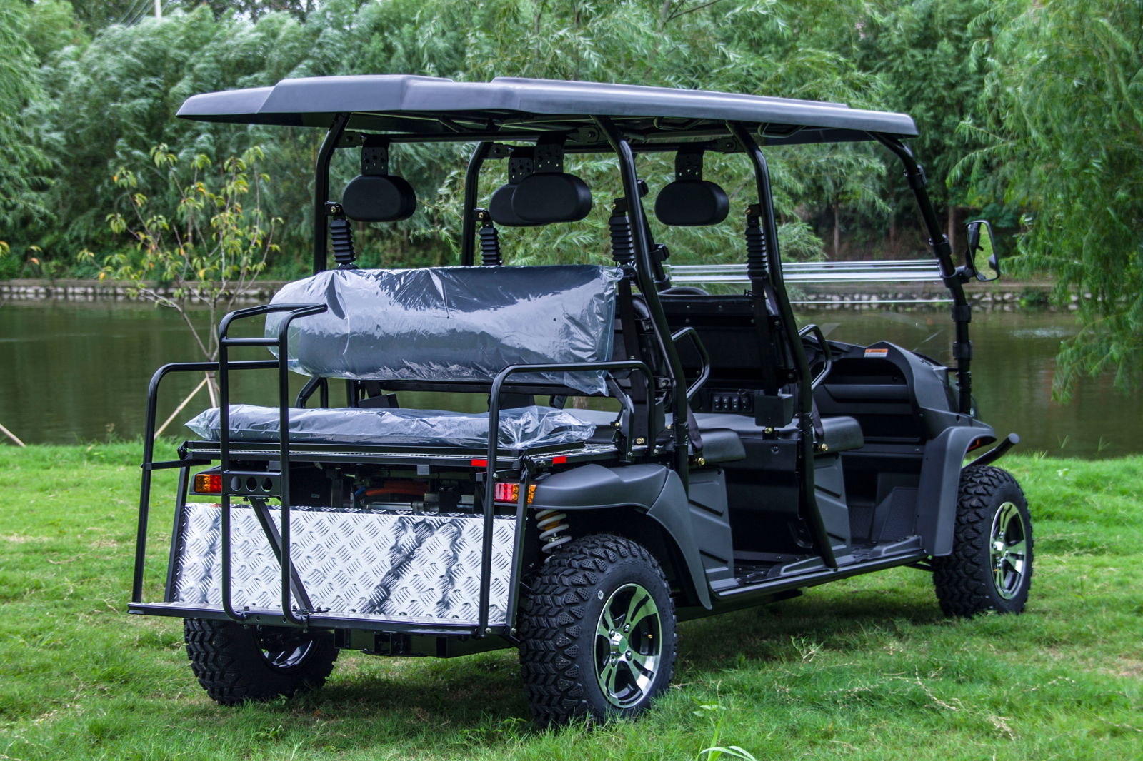 TrailMaster Taurus 80ED-GV 6-Seat Electric Golf Cart, 72 Volt, Extended Roof - Image 18
