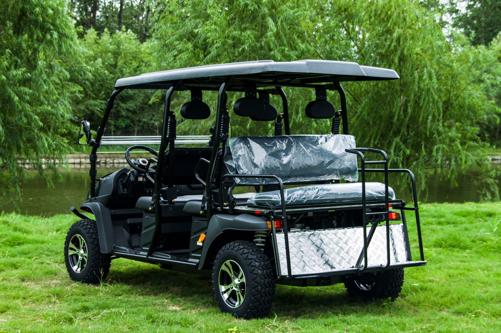 TrailMaster Taurus 80ED-GV 6-Seat Electric Golf Cart, 72 Volt, Extended Roof - Image 19