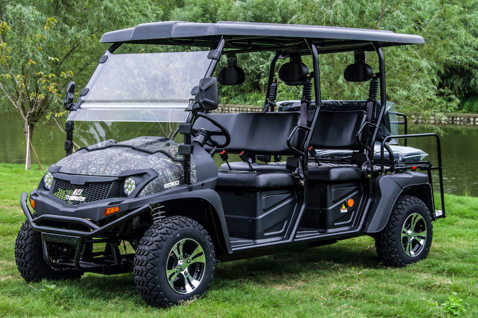 TrailMaster Taurus 80ED-GV 6-Seat Electric Golf Cart, 72 Volt, Extended Roof - Image 20
