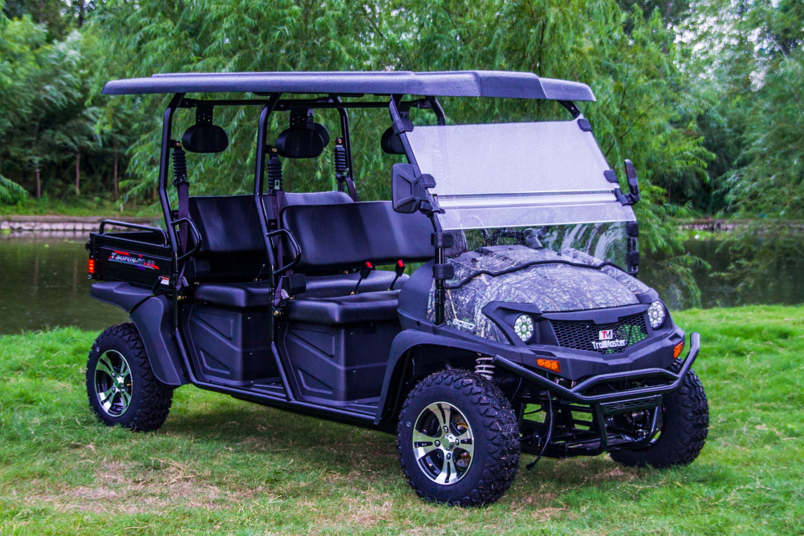 TrailMaster Taurus 80ED-U 4-Seat Electric Golf Cart with Dump Bed, 72 Volt, Aluminum Alloy Wheels - Image 3