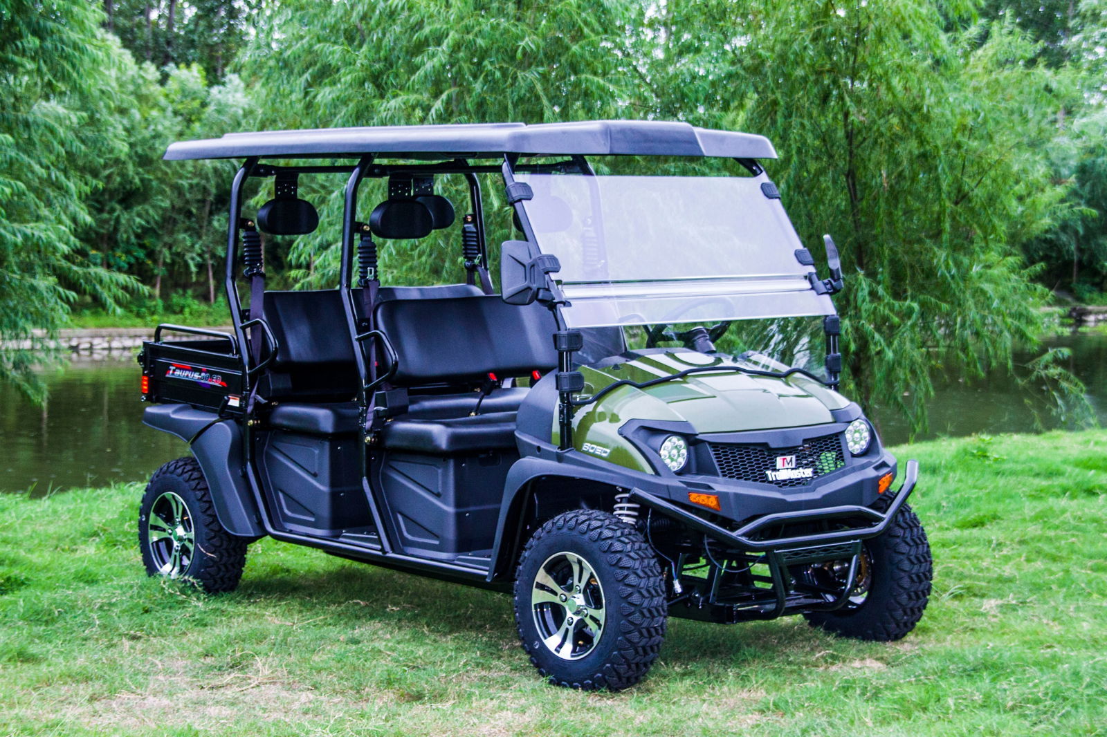 TrailMaster Taurus 80ED-U 4-Seat Electric Golf Cart with Dump Bed, 72 Volt, Aluminum Alloy Wheels - Image 4