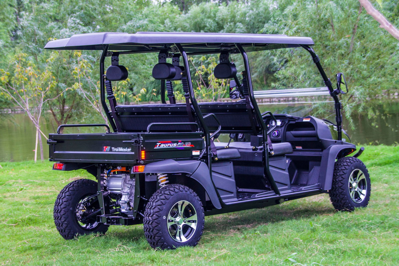 TrailMaster Taurus 80ED-U 4-Seat Electric Golf Cart with Dump Bed, 72 Volt, Aluminum Alloy Wheels - Image 5