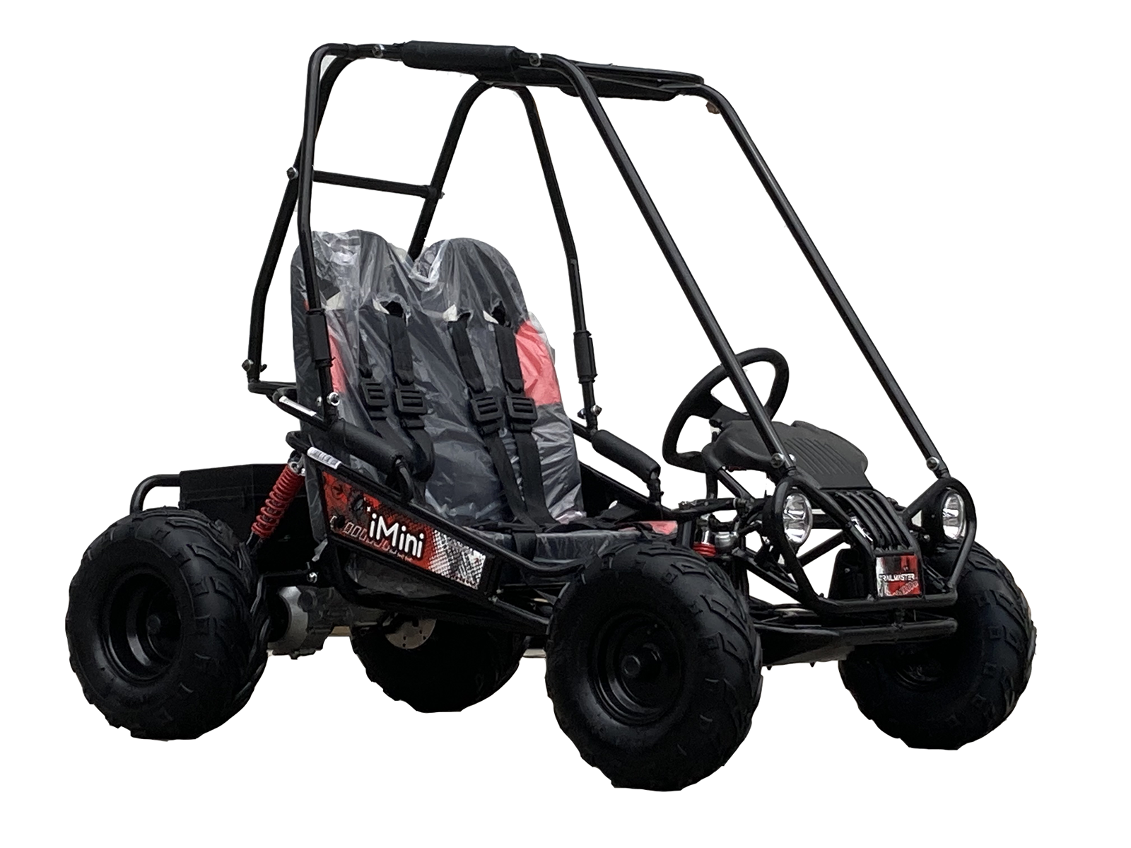 TrailMaster iMini Kids Electric Go Kart, Reverse, 48v, 2-speed settings, Kids Ages 4-9 - Image 9