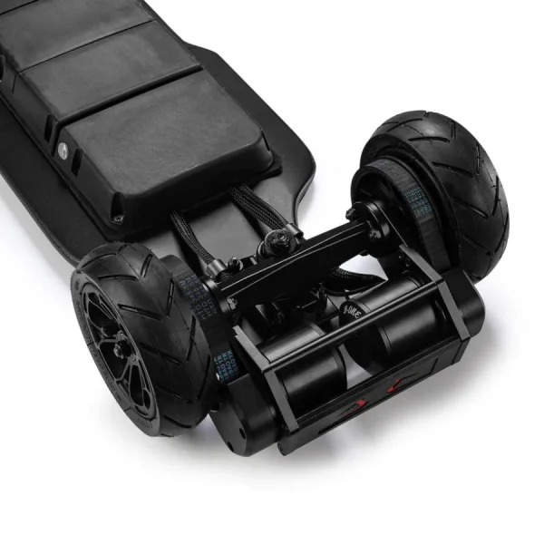 B-ONE Balrog X Belt Drive Electric Skateboard - Black / BALROG X ROVER 165mm Cloudwheels (RED) - Image 12
