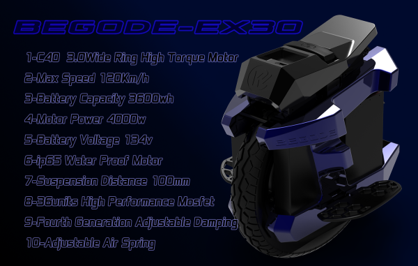 Begode EX30 Electric Unicycle - Image 9